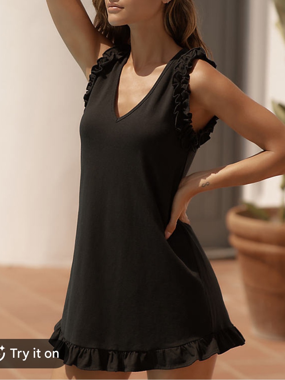 Sundays, Sundays Sundays Shawn Mini Dress - Black XS